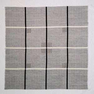 "Kaffeduk" Table Square in Cotton and Linen - Nuit