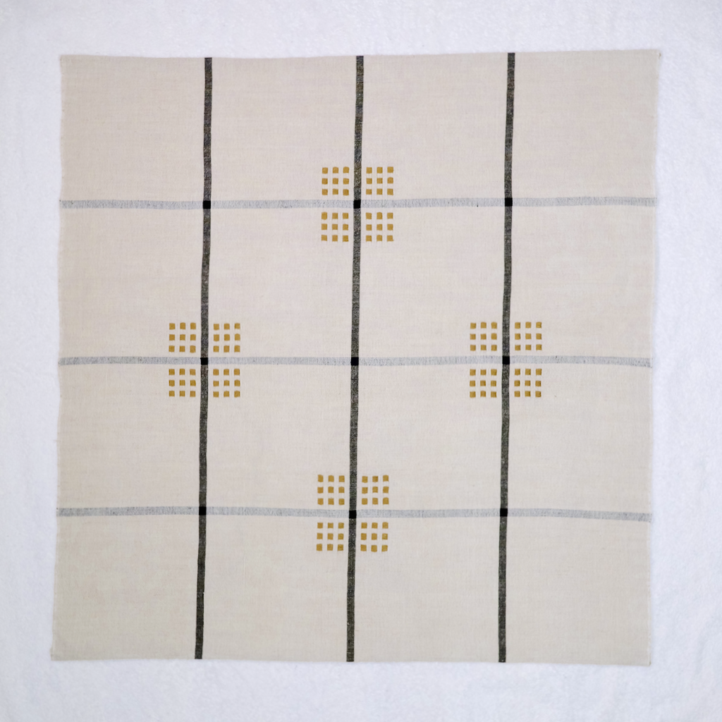 "Kaffeduk" Table Square in Cotton and Linen - Crépuscule